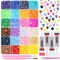 Multicolor 4mm AB Rhinestone Kit with 16000pcs, 4pcs B7000 Jewelry Glue, Tools for Bedazzling Crafting, Graduation Cap, Jewelry, Shoes & Nails